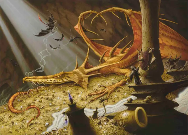 Illustration : The Thief, par Rodney Matthews.