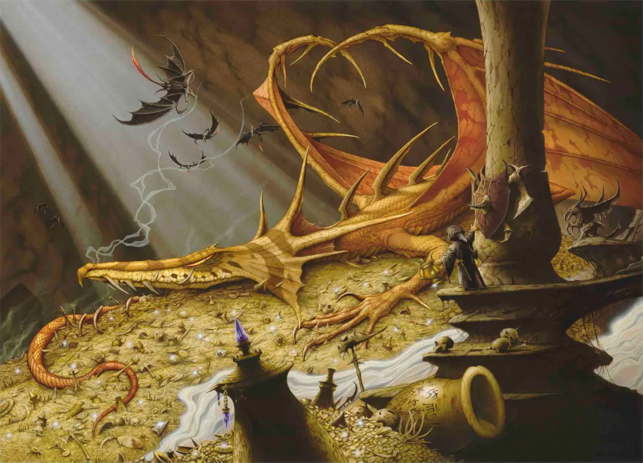 Illustration : The Thief, par Rodney Matthews.