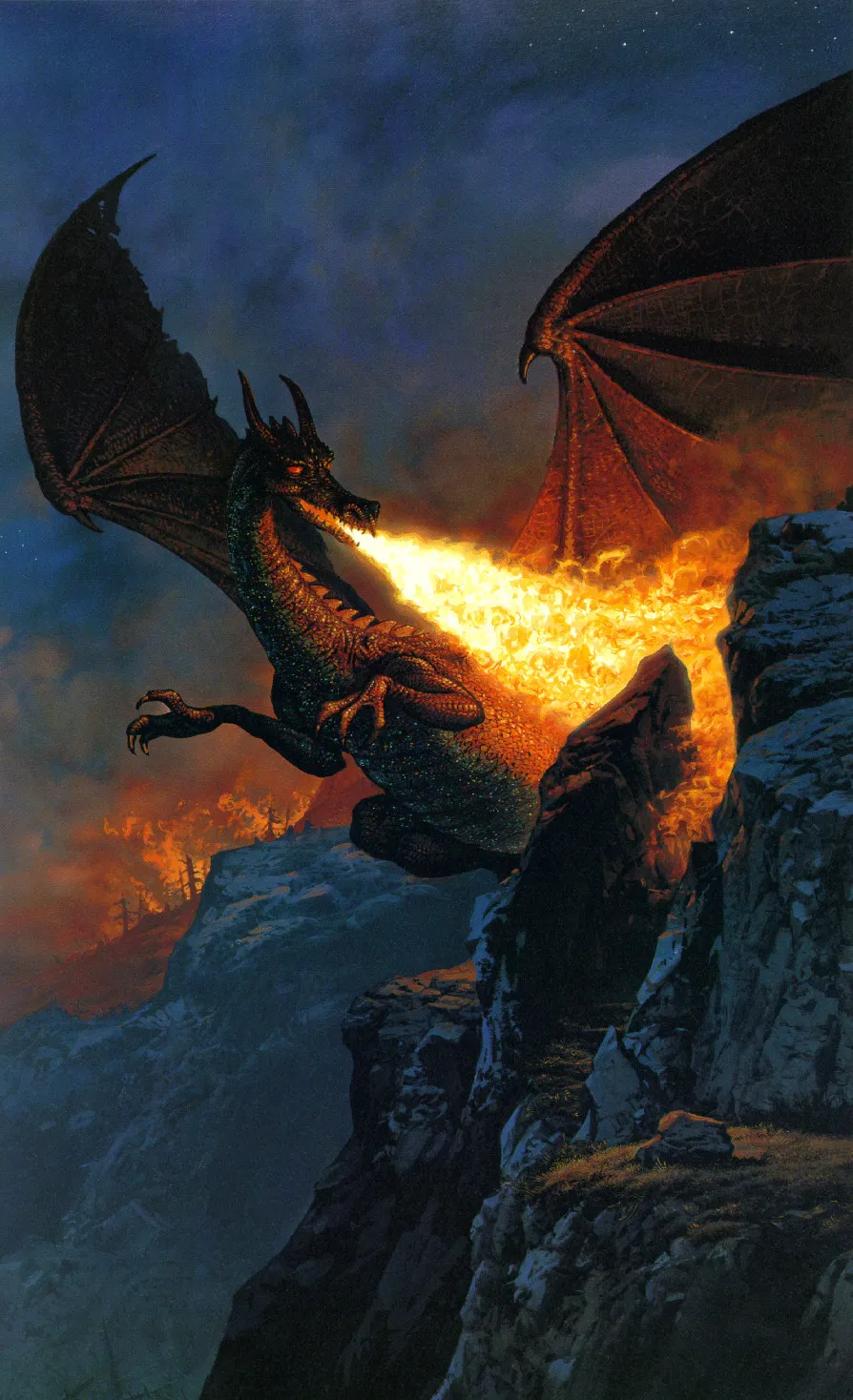 Illustration : Scouring the Mountain, par Ted Nasmith.