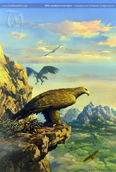 Illustration : Bilbo Awakens in the Eyrie, par Ted Nasmith.