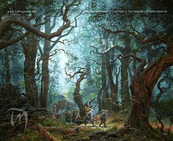 Illustration : Entering Mirkwood, par Ted Nasmith.