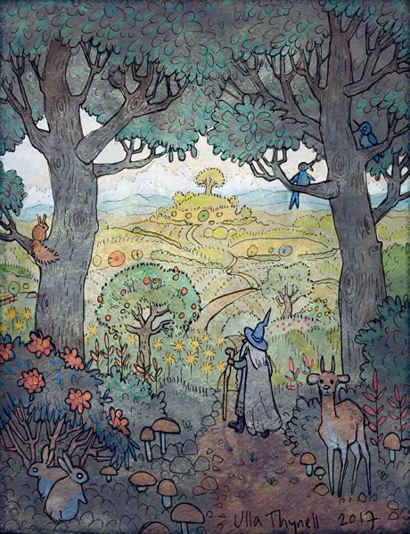 Illustration : Gandalf, par Ulla Thynell.