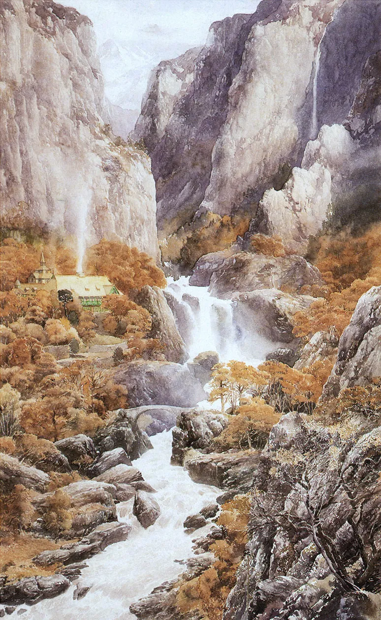 Illustration : Rivendell, par Alan Lee.