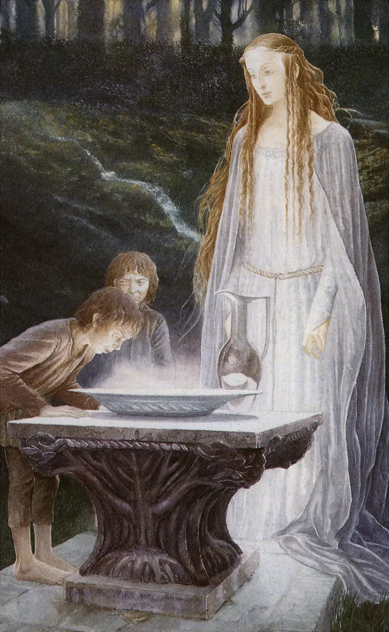 Illustration : Galadriel's Mirror, par Alan Lee.