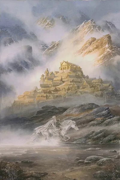 Illustration : Meduseld, par Alan Lee.