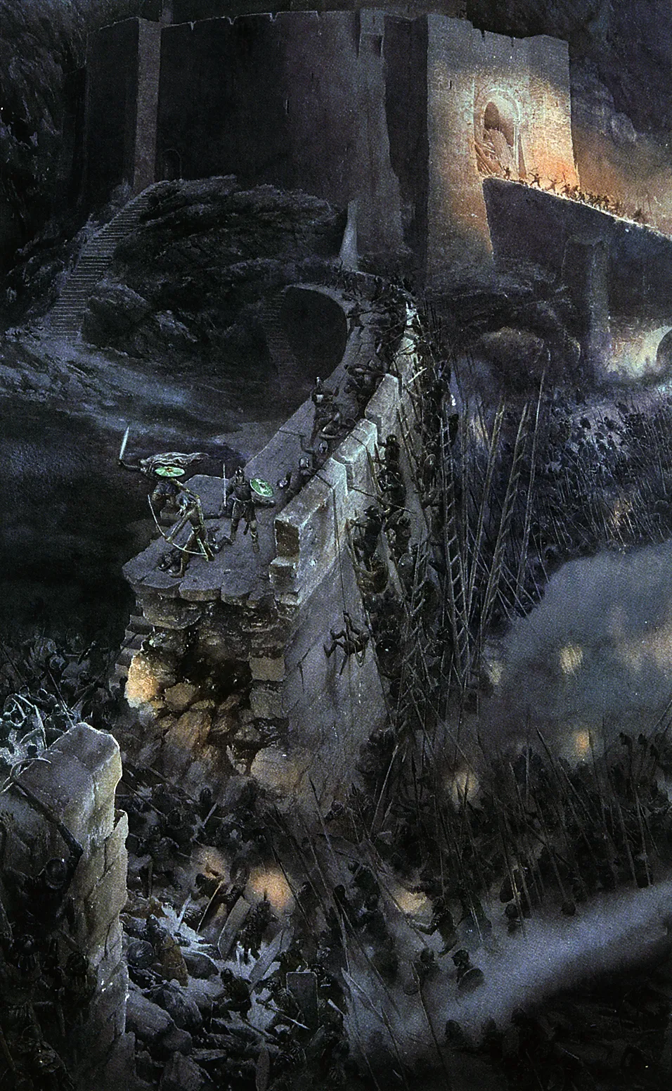 Illustration : The battle of the Hornburg, par Alan Lee.