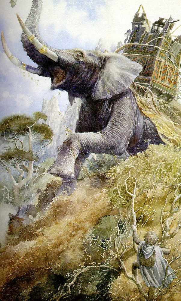 Illustration : The Oliphaunt, par Alan Lee.