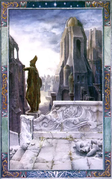 Illustration : The ruins of Osgiliath, par Alan Lee.