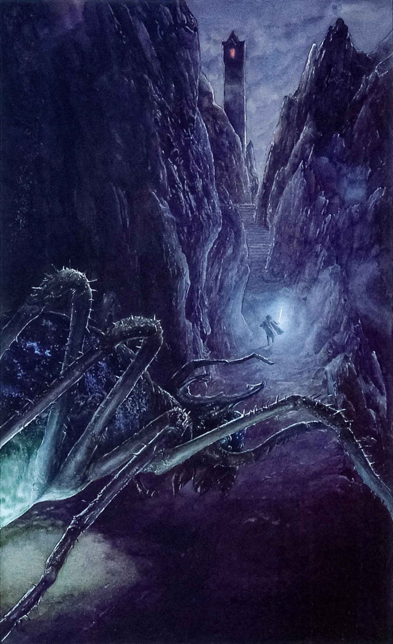 Illustration : In Shelob's lair, par Alan Lee.