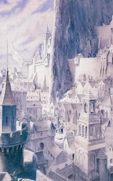 Illustration : Minas Tirith, par Alan Lee.