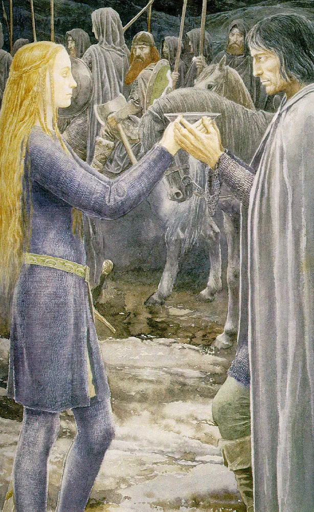 Illustration : Éowyn and Aragorn, par Alan Lee.
