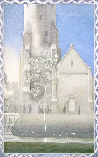 Illustration : The White Tree of Gondor, par Alan Lee.
