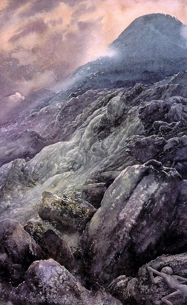 Illustration : Mount Doom, par Alan Lee.