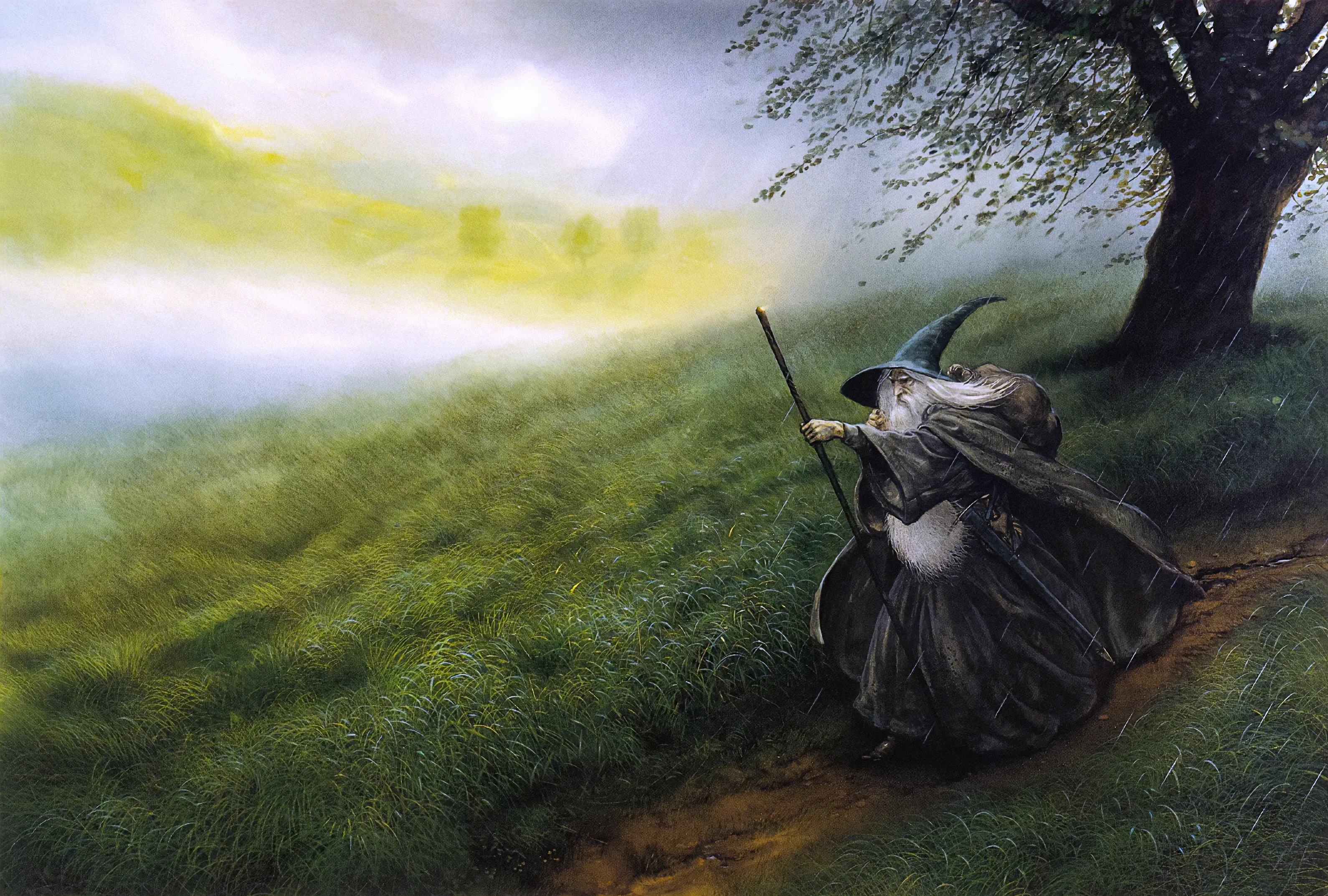 Illustration : Gandalf the Grey, par John Howe.