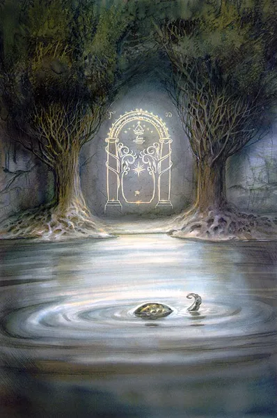 Illustration : Moria Gate, par John Howe.