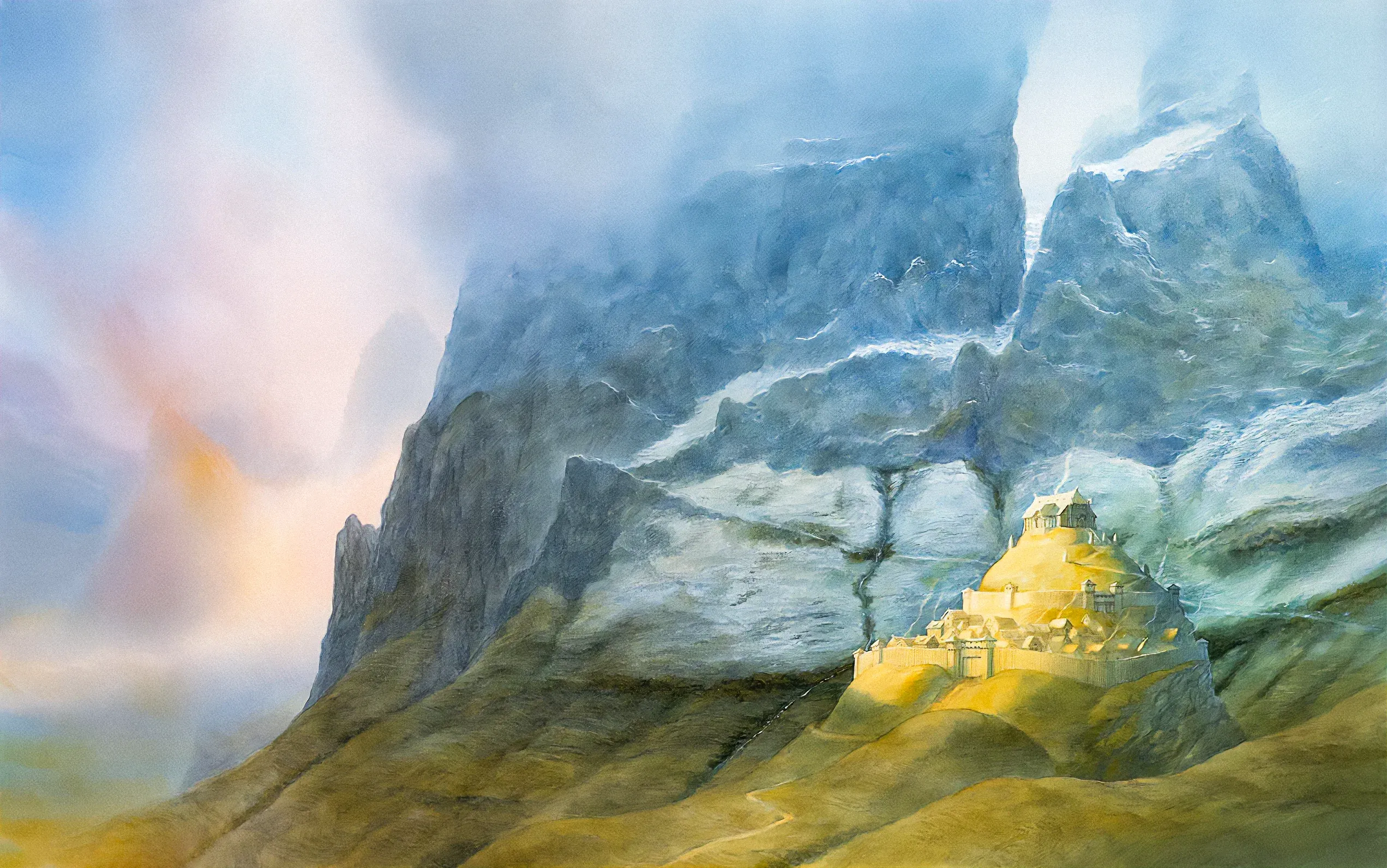 Illustration : Edoras, par John Howe.