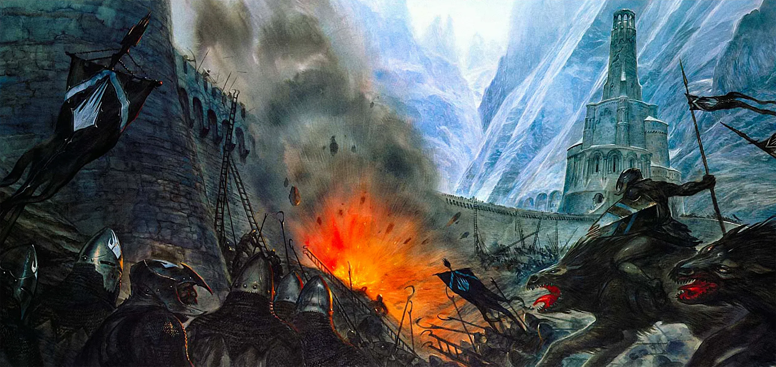 Illustration : Helm's Deep, par John Howe.