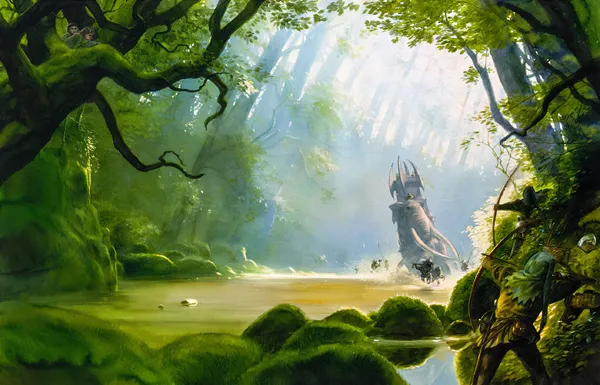 Illustration : The Mûmak of Harad, par John Howe.