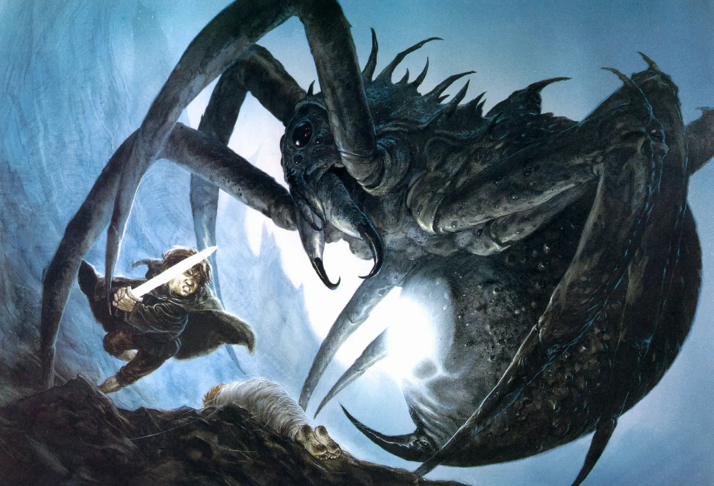 Illustration : Sam and Shelob, par John Howe.