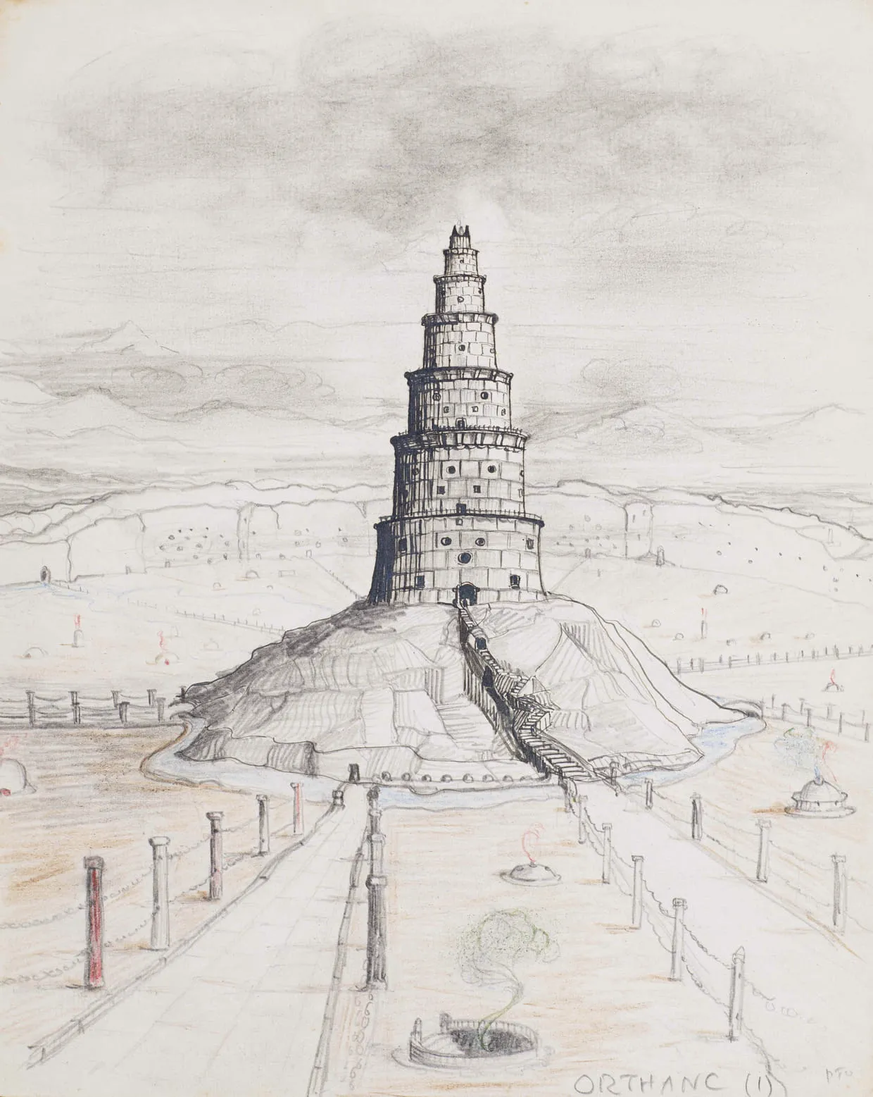 Illustration : Orthanc, par J.R.R. Tolkien.