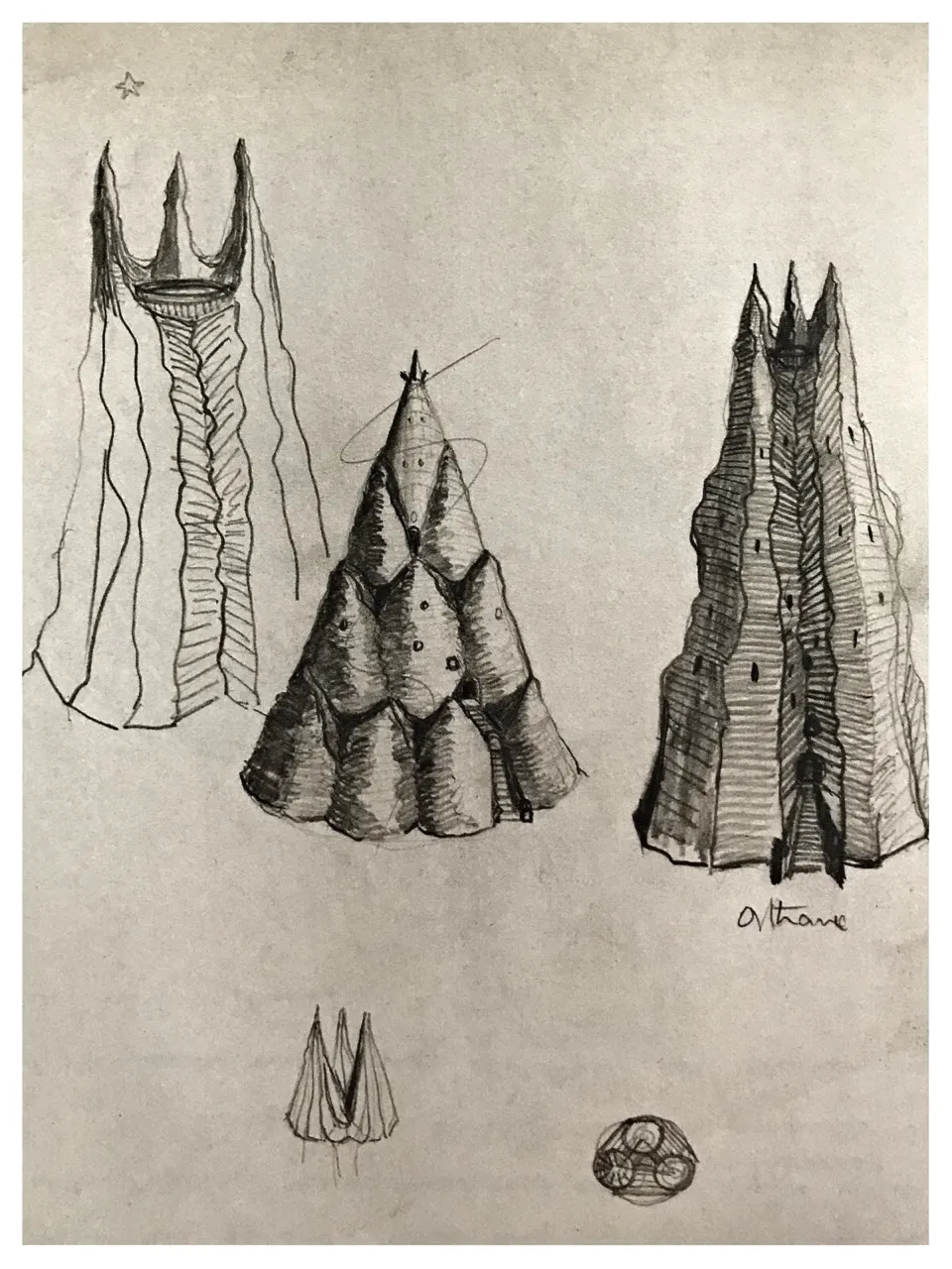 Illustration : Orthanc, par J.R.R. Tolkien.