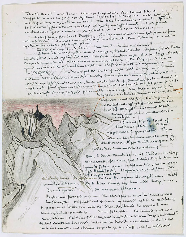 Illustration : Shelob's lair, par J.R.R. Tolkien.