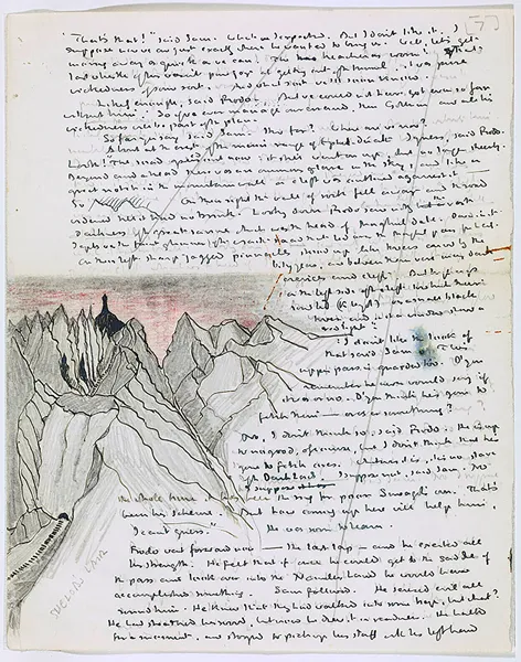 Illustration : Shelob's lair, par J.R.R. Tolkien.