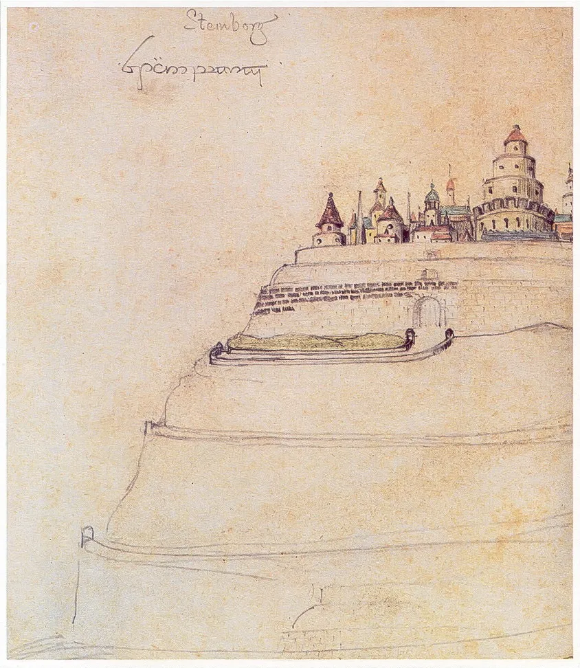 Illustration : Minas Tirith, par J.R.R. Tolkien.