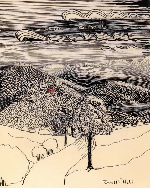 Illustration : Troll's Hill, par J.R.R. Tolkien.