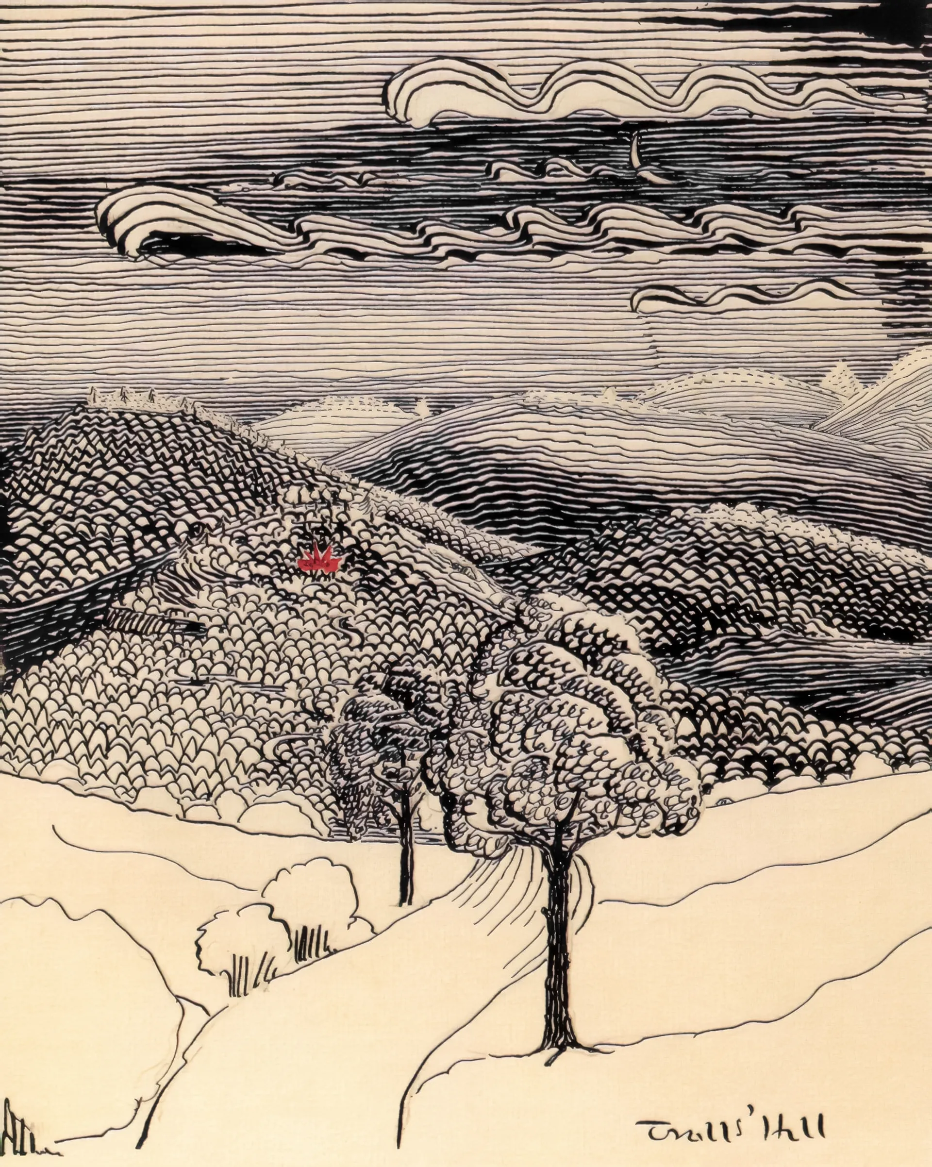 Illustration : Troll's Hill, par J.R.R. Tolkien.