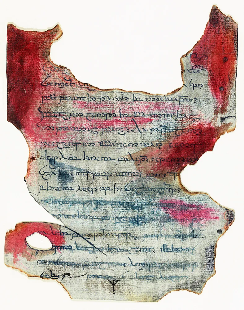 Illustration : Leaves from the book of Mazarbul, par J.R.R. Tolkien.