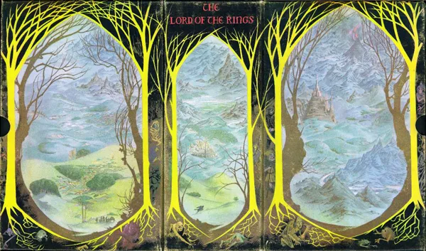 Illustration de Pauline Diana Baynes, pour l'édition deluxe anglaise de 1963 du roman de J.R.R. Tolkien Le Seigneur des Anneaux (The Lord of the Rings), publié par Georges Allen and Unwin.