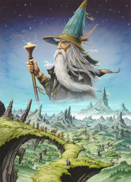 Illustration : The Nine Set Out, par Rodney Matthews.