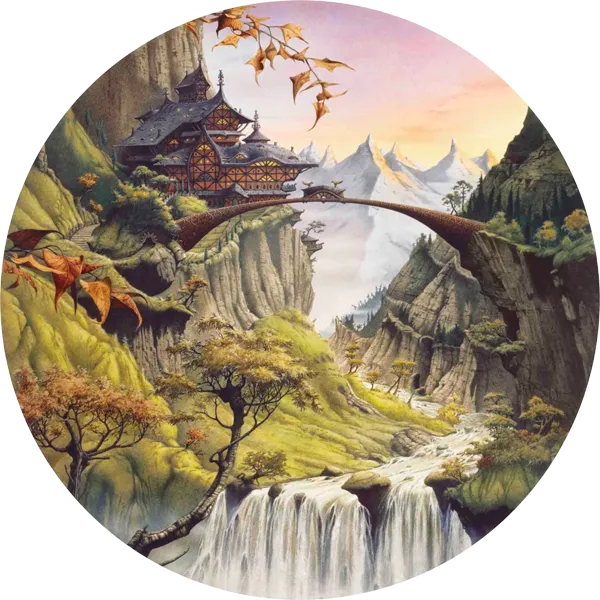 Illustration : Rivendell, par Rodney Matthews.