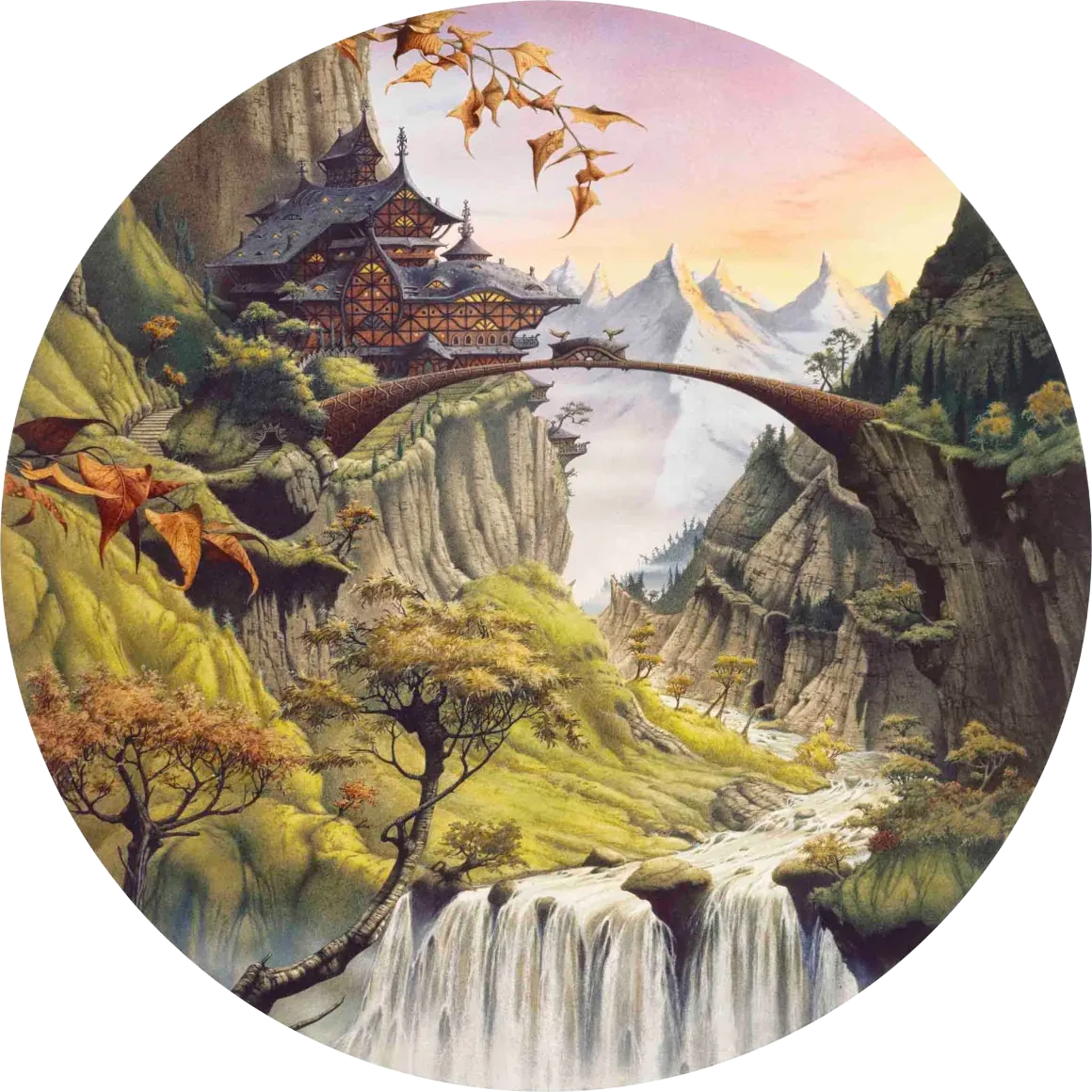 Illustration : Rivendell, par Rodney Matthews.