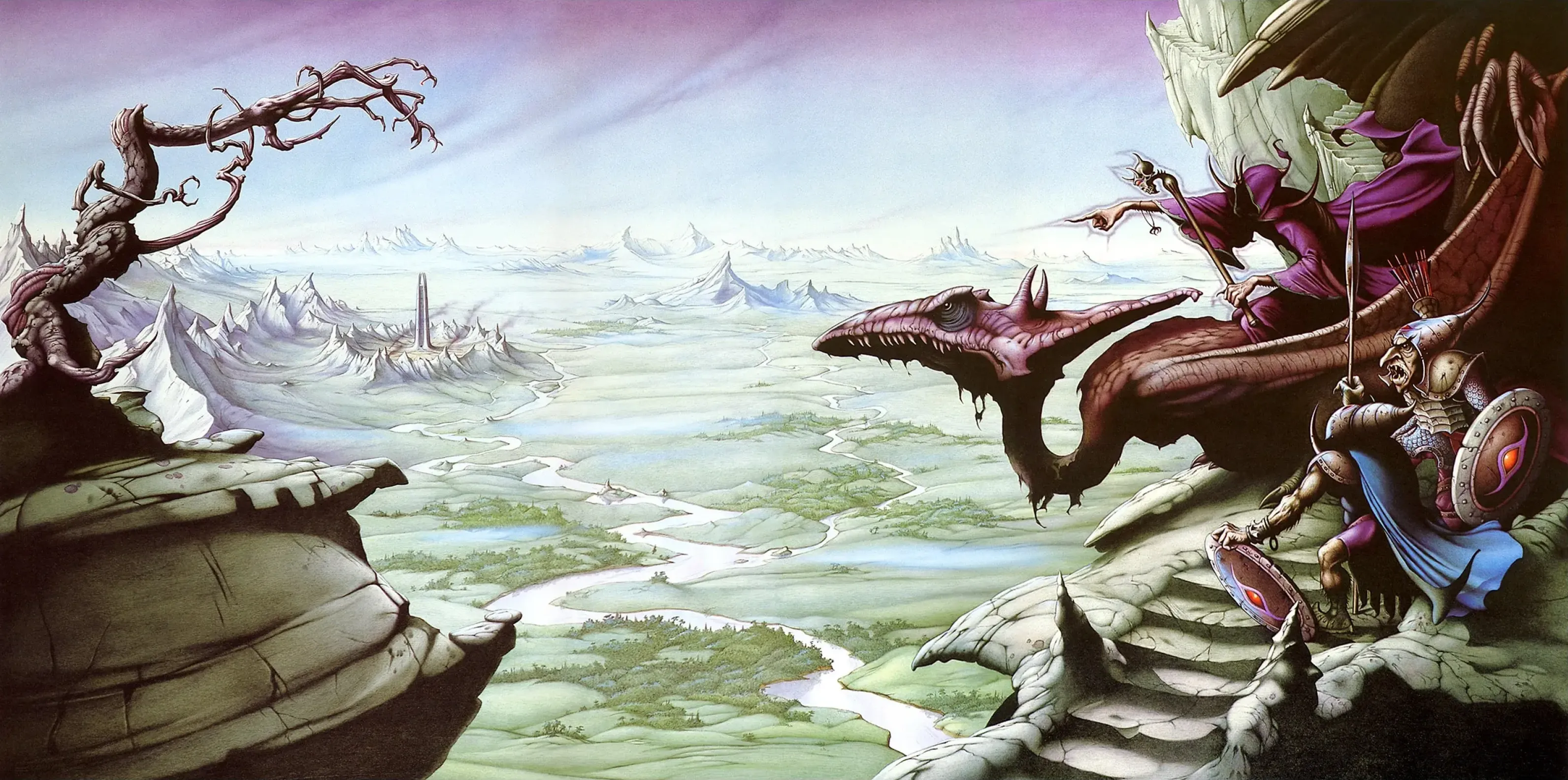 Illustration : Views of Isengard, par Rodney Matthews.