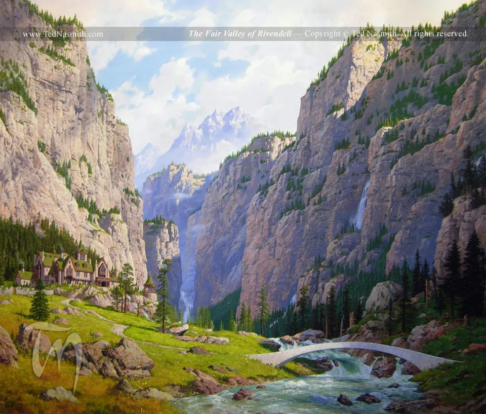 Illustration : The Fair Valley of Rivendell, par Ted Nasmith.