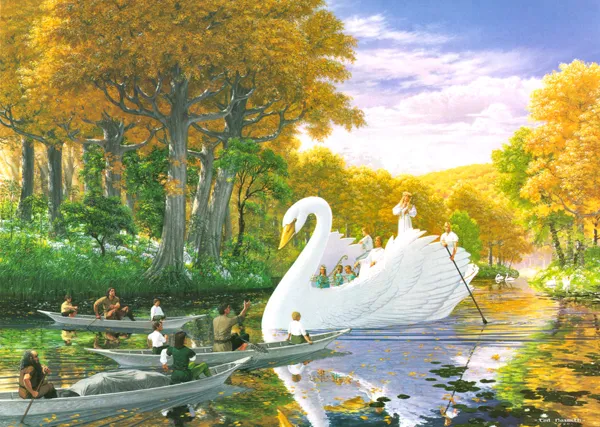 Illustration : Farewell to Lórien, par Ted Nasmith.