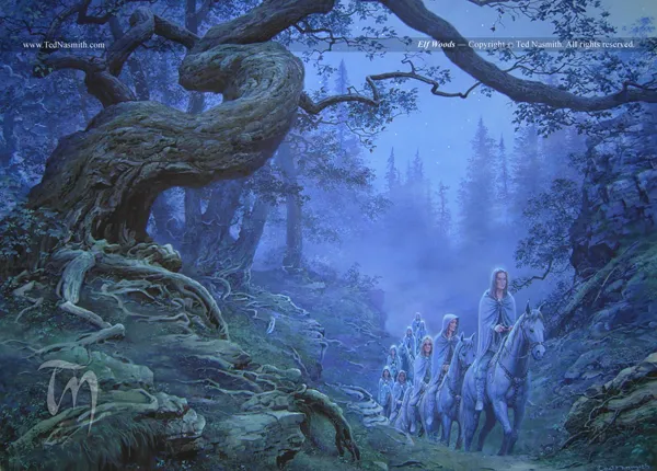 Illustration : Elf Woods, par Ted Nasmith.