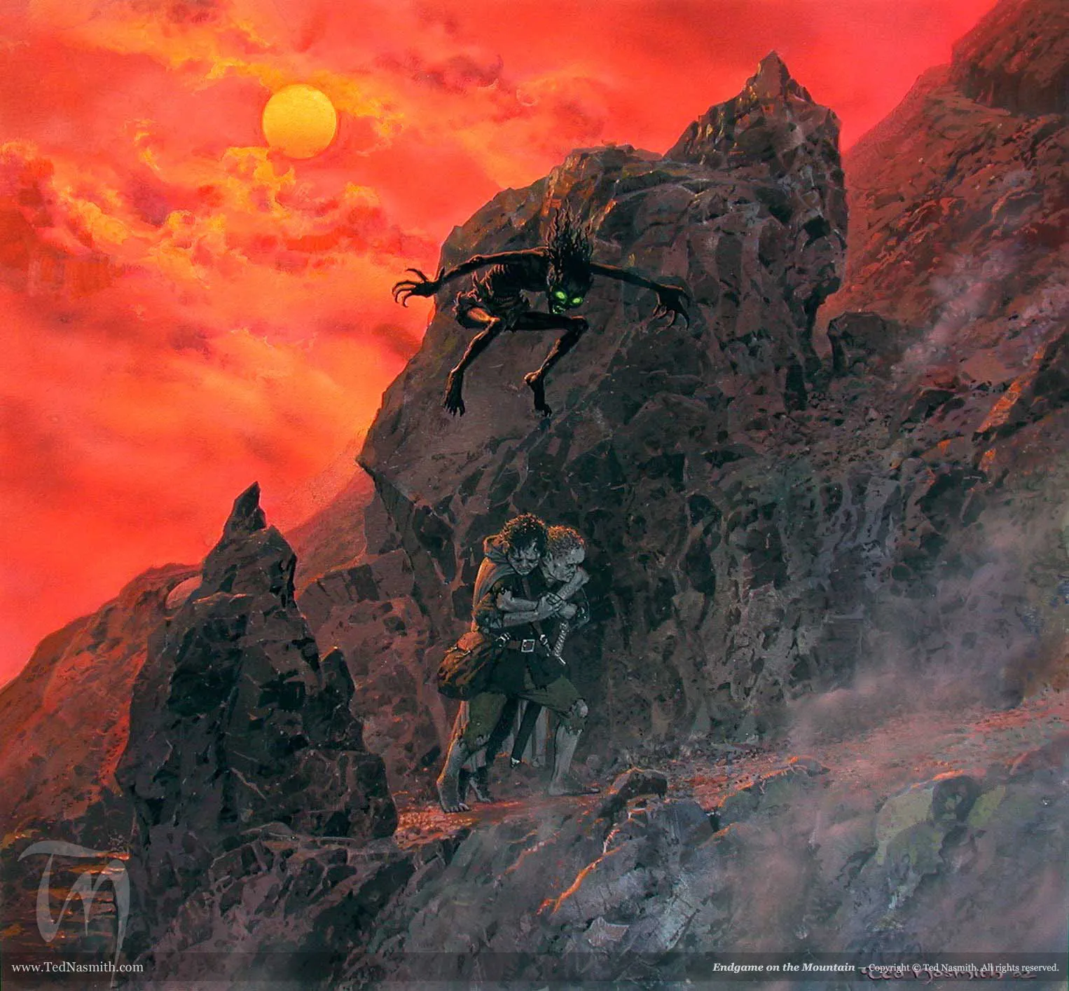 Illustration : Endgame on the Mountain, par Ted Nasmith.