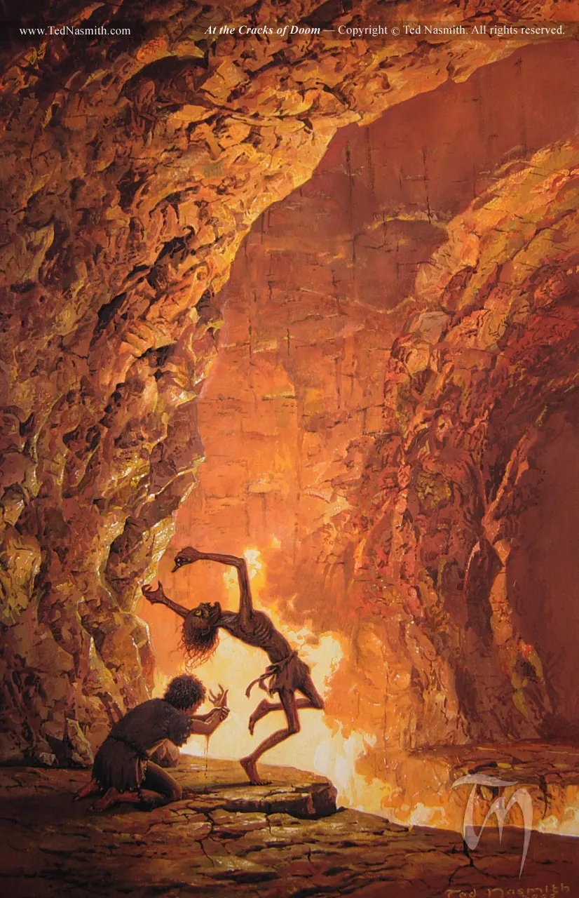 Illustration : At the Cracks of Doom, par Ted Nasmith.