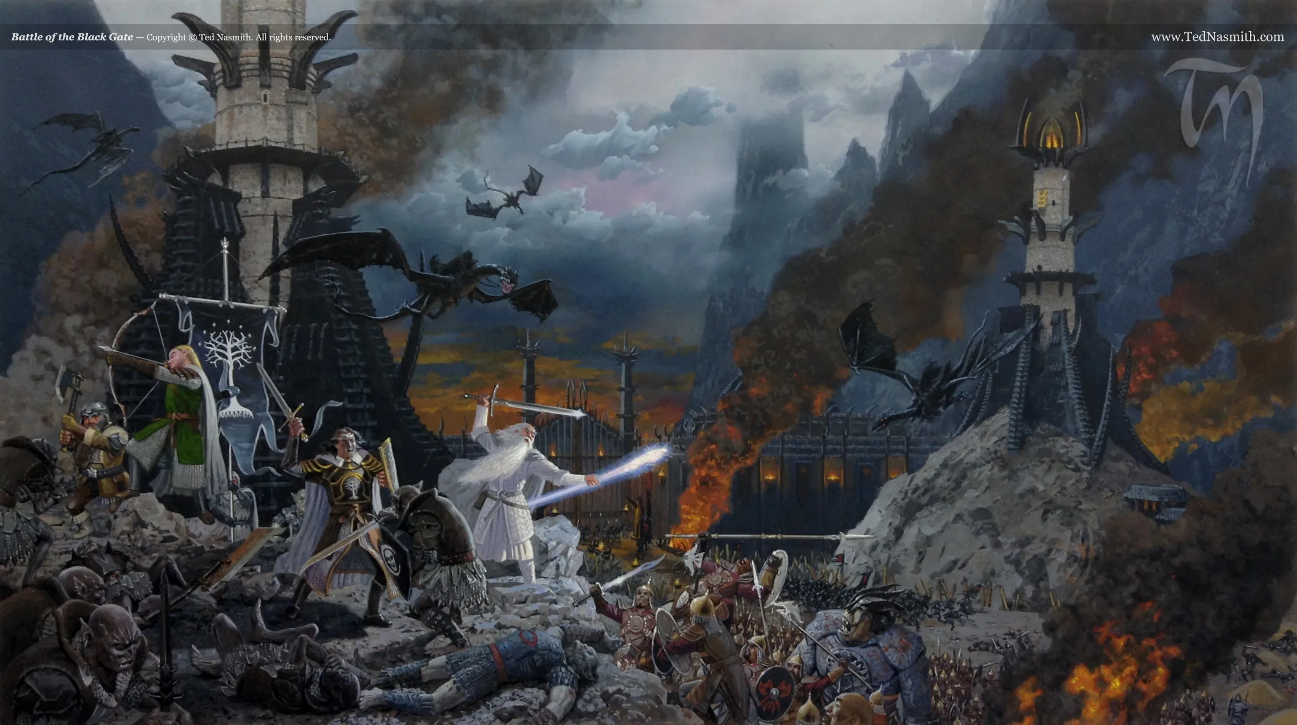 Illustration : Battle of the Black Gate, par Ted Nasmith.