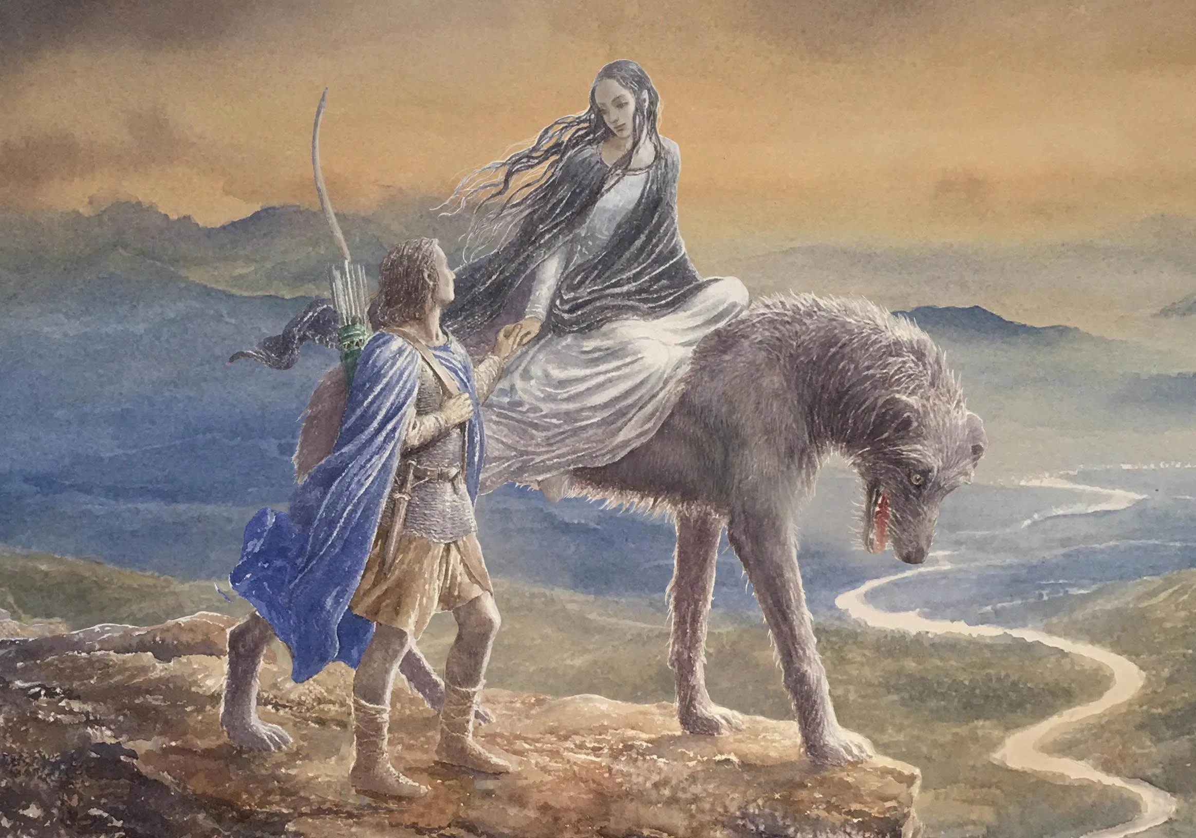 Illustration : Beren and Lúthien, par Alan Lee.