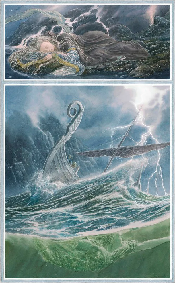 Illustration : Nimrodel and Amroth, par Alan Lee.