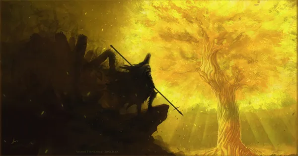 Illustration : The Twilight of Laurelin, par Álvaro Fernández González.