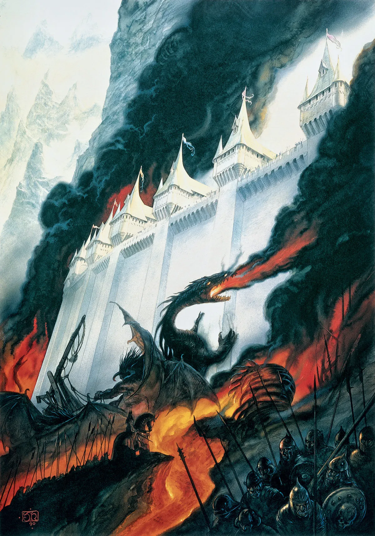 Illustration : The Fall of Gondolin, par John Howe.