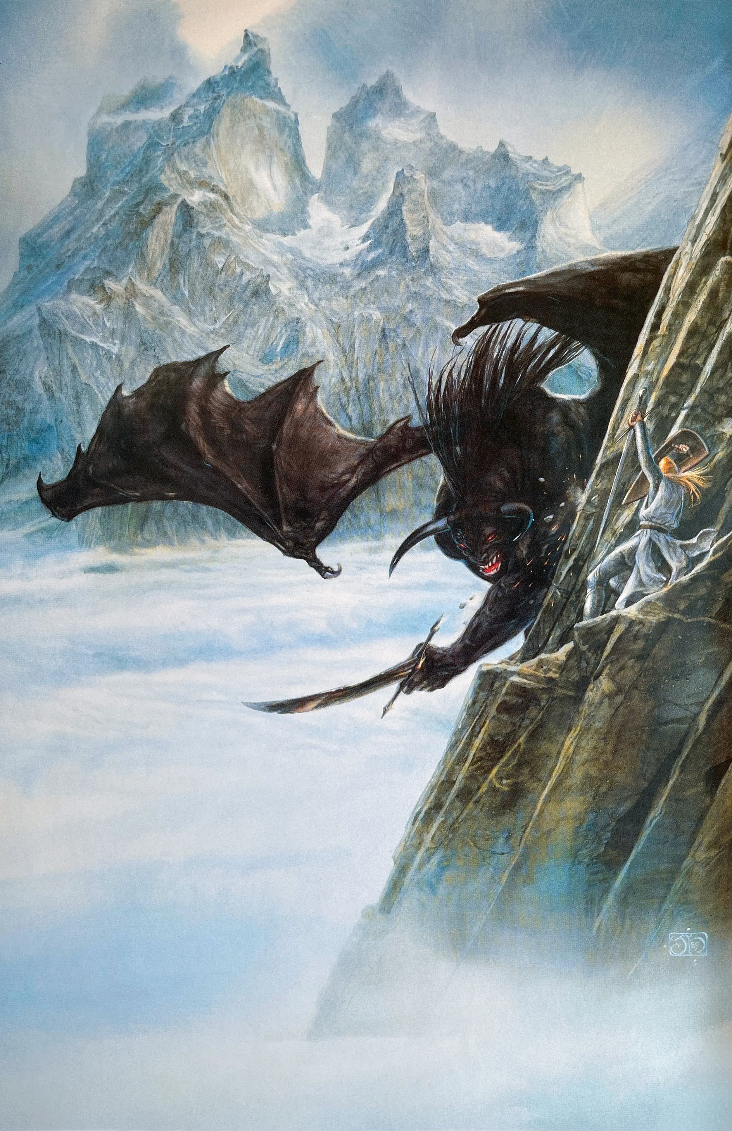 Illustration : Glorfindel and the Balrog, par John Howe.