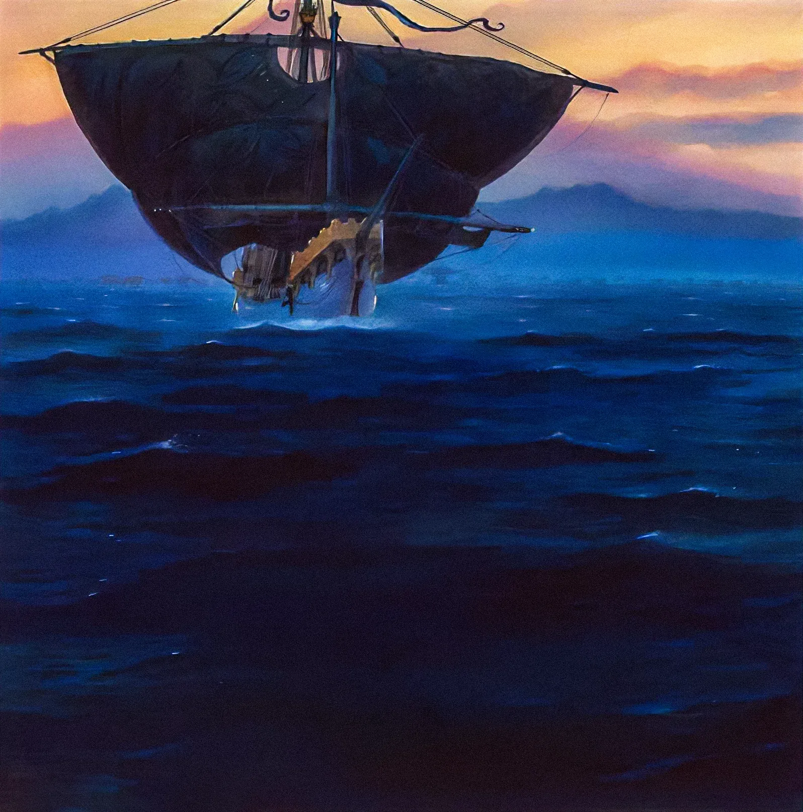 Illustration : The Fleet of Ar-Pharazôn, par John Howe.