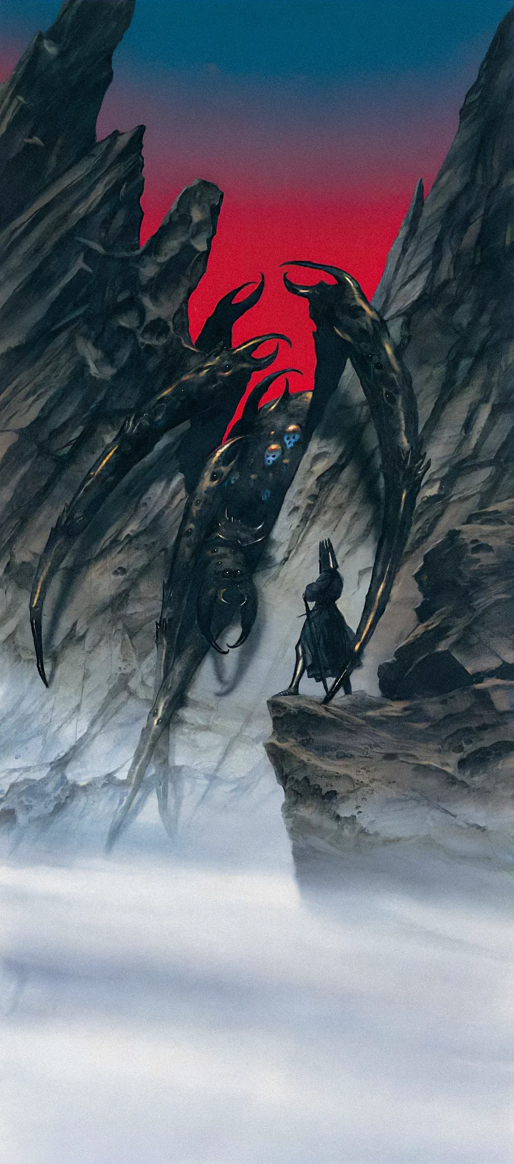 Illustration : Melkor Calls Forth Ungoliantë, par John Howe.