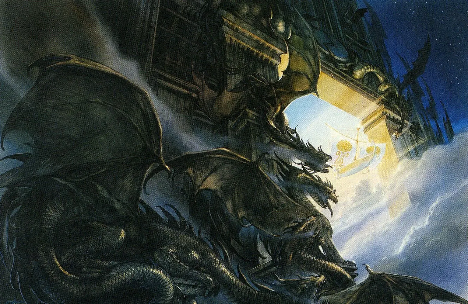 Illustration : The Door of Night, par John Howe.